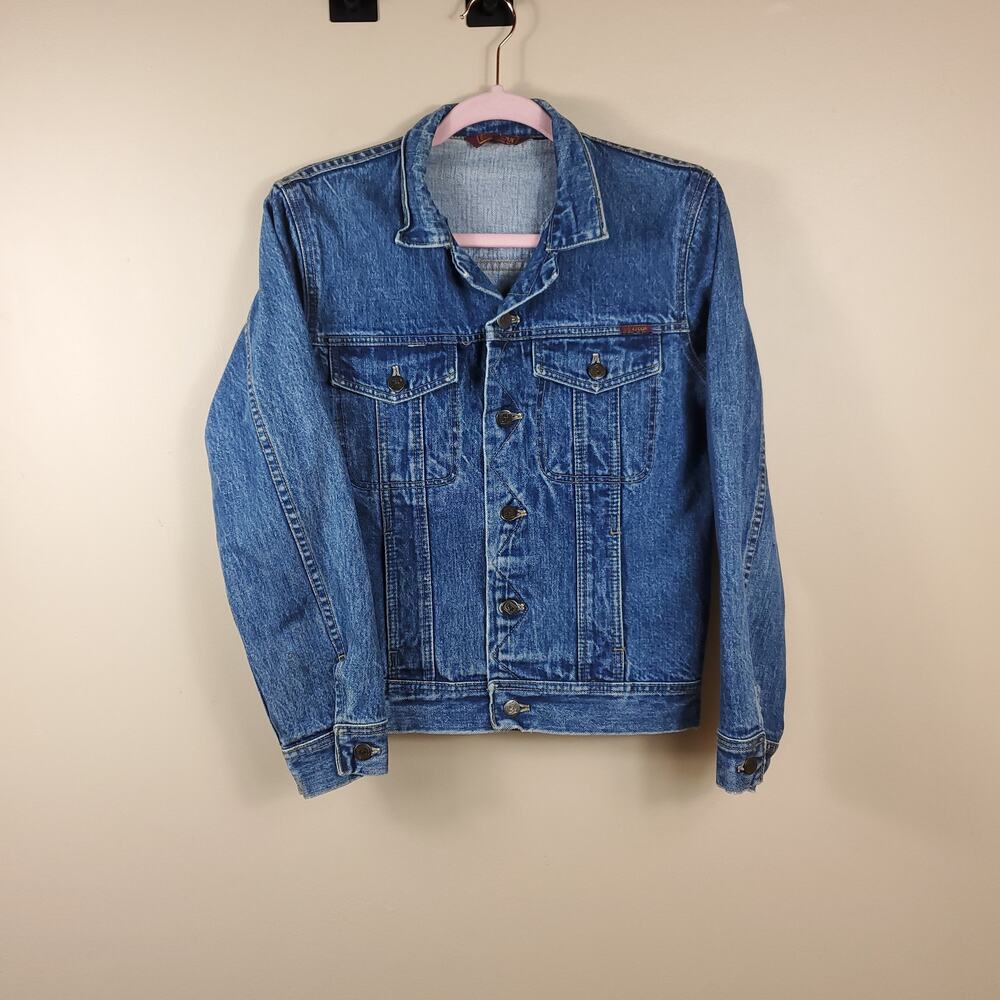 Vintage Bonjour 100% Cotton Denim Jacket Size S